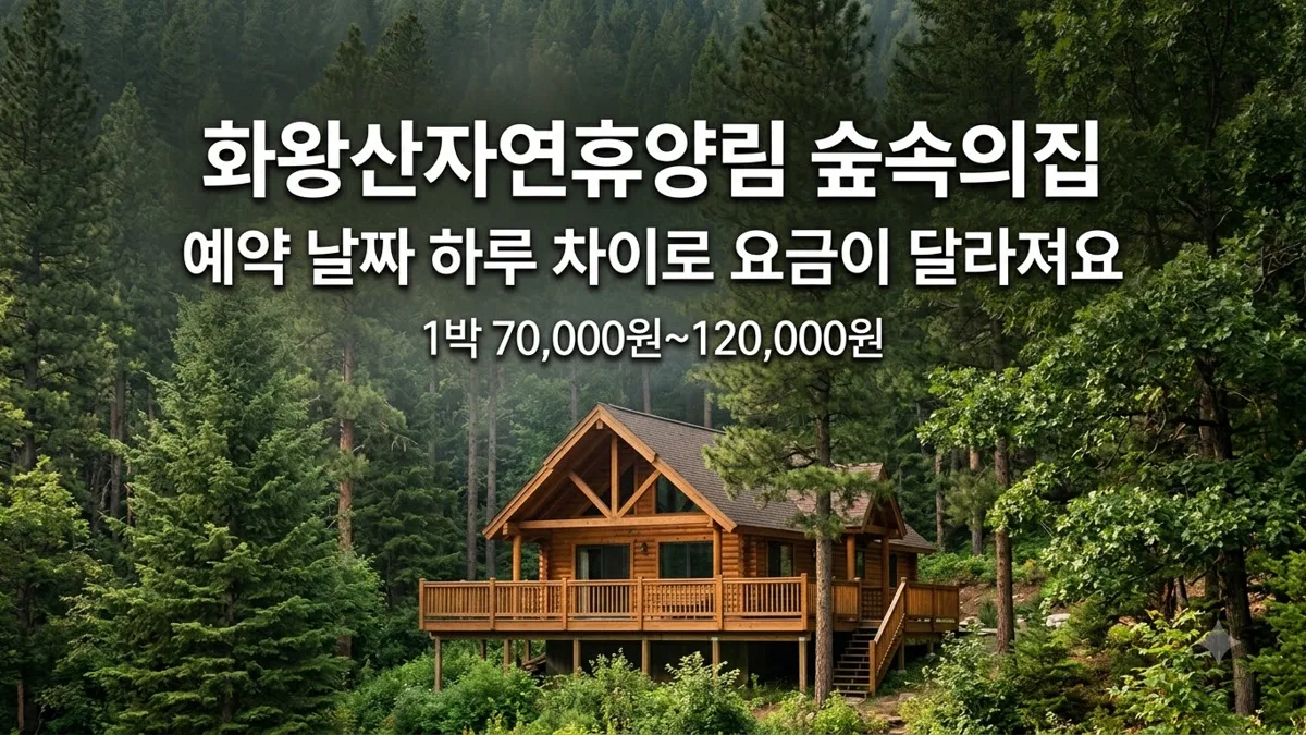 화왕산자연휴양림 숲속의집 예약 요금 안내
